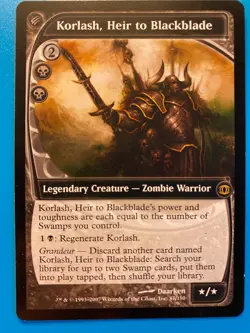 MTG 1x Korlash, Heir to Blackblade # 87 Future Sight Magic the Gathering x1 NM - Image 1