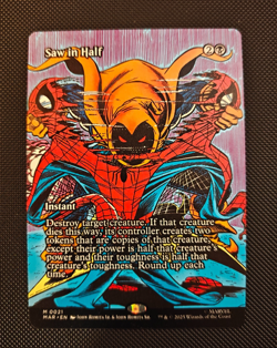 Saw in Half - Borderless - Spider-Man - MAR - #021 - NM - Image 1