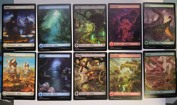 Full Art Land set (10 Lands) NONFOIL - Lorwyn Eclipsed - MTG - Image 1