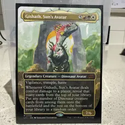 Gishath, Sun's Avatar (Borderless) The Lost Caverns of Ixalan Regular - Image 1