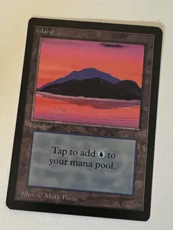 Magic the Gathering MTG Beta Island v.3 (RED) LP+ (Beta Bob) - Image 1