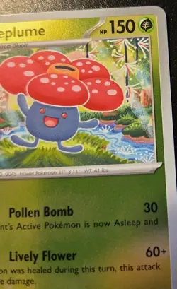 Vileplume 003/094 Reverse Holo Rare Phantasmal Flames Pokemon TCG - Image 3
