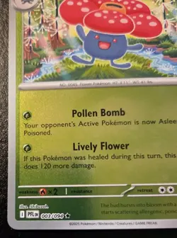 Vileplume 003/094 Reverse Holo Rare Phantasmal Flames Pokemon TCG - Image 4