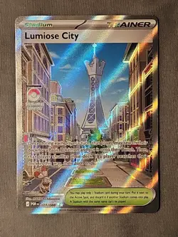Lumiose City 111/088 Ultra Rare NM Pokemon TCG Perfect Order Trainer - Image 1