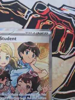 Pokemon TCG Paldean Student 230/091 Full Art Ultra Rare Holo - Paldean Fates NM - Image 4