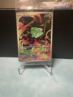 Pokemon TCG Bulbasaur Mega Evolution Stamped Illustration Rare 133/132 Sealed - Image 1
