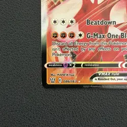 Pokemon TCG Single Strike Urshifu VMAX Battle Styles 086/163 Ultra Rare - NM - Image 5