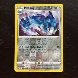 Metang 090/159 Pokemon Crown Zenith Sword & Shield Reverse Holo Uncommon NM - Image 1