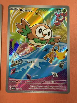 Pokemon TCG First Partner Illustration Litten, Rowlet, Popplio Set - Image 3