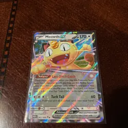 Pokemon Meowth EX Full Art Holo Double Rare 170 HP Perfect Order 062/088 - Image 2