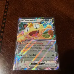 Pokemon Meowth EX Full Art Holo Double Rare 170 HP Perfect Order 062/088 - Image 3