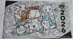 Pokemon EUIC International Championship 2026 Kanto Starters Playmat Brand New - Image 3