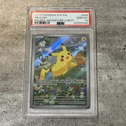 Pokemon TCG: 2024 Pikachu 088 Scarlet & Violet Promo Holo PSA 10 - Image 1