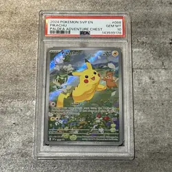 Pokemon TCG: 2024 Pikachu 088 Scarlet & Violet Promo Holo PSA 10 - Image 1
