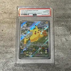 Pokemon TCG: 2024 Pikachu 088 Scarlet & Violet Promo Holo PSA 10 - Image 1