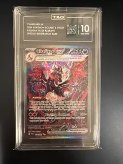 TAG 10 Charizard ex 234/091 Pokemon Paldean Fates Special Illustration Rare 2024 - Image 1