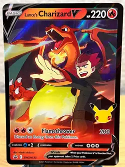 Sword & Shield Promo Lance's Charizard V SWSH133 Holo Promo Pokemon NM/M - Image 1