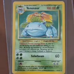 Pokemon Venusaur 15/102 Base Set Holo Rare 1999-2000 100 HP Solarbeam - Image 3