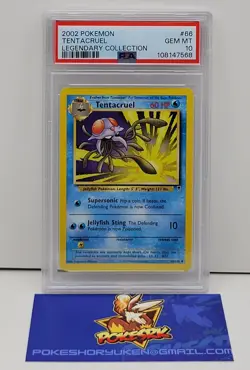 Pokemon 2002 PSA 10 Legendary Collection Tentacruel 66/110 - Image 1