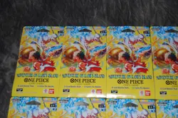 One Piece Adventure On Kami’s Island OP15-EB04 Sleeved Booster Pack 10 Pack Lot - Image 2