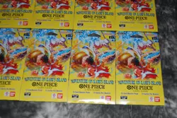 One Piece Adventure On Kami’s Island OP15-EB04 Sleeved Booster Pack 10 Pack Lot - Image 5