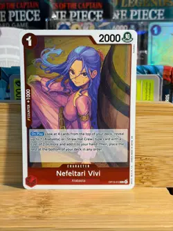 NEFELTARI VIVI OP13-012 Carrying On His Will Holo One Piece TCG Lightly Played - Image 1