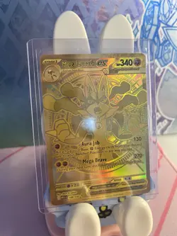 Pokemon TCG Mega Lucario EX Gold Secret Rare Card 188/132 Mega Evolution - Image 3