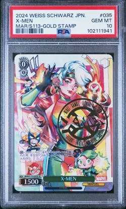 PSA 10 2024 Weiss Schwarz Jp Marvel Xmen Featuring Rogue And Chibi Friends - Image 1