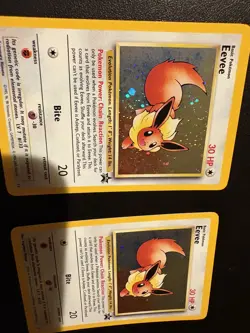2x EEVEE #11 Black Star Promo Holo Pokemon Card, Vintage WOTC - Image 1