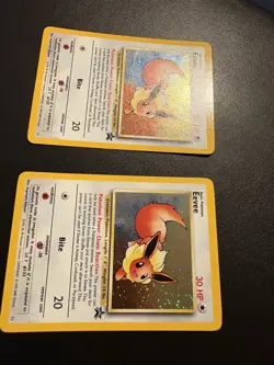2x EEVEE #11 Black Star Promo Holo Pokemon Card, Vintage WOTC - Image 3
