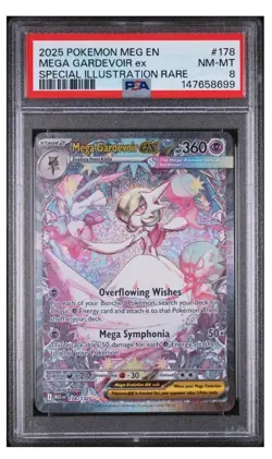 (PSA 8) Pokemon 2025 Mega Evolution Series SIR Card - Mega Gardevoir EX 178/132 - Image 2