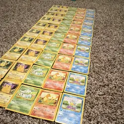 Pokemon TCG Base Set Wizards Pikachu Bulbasaur Charmander Squirtle Lot 50 Cards - Image 3