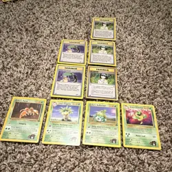 Pokemon TCG Gym Challenge Wizards Erika Paras Victreebel Lot 9 Cards - Image 1