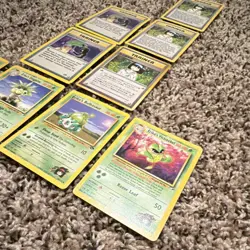 Pokemon TCG Gym Challenge Wizards Erika Paras Victreebel Lot 9 Cards - Image 2