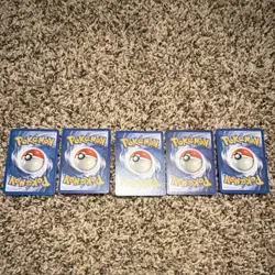 Pokemon TCG Base Set Wizards Psychic Haunter Kadabra Mr. Mime Lot 5 Cards - Image 4