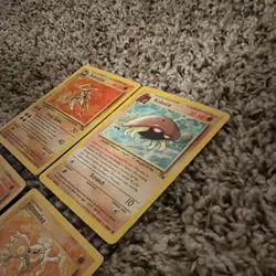 Pokemon TCG Fossil Wizards Kabuto Kabutops Hitmonlee Lot 4 Cards - Image 4