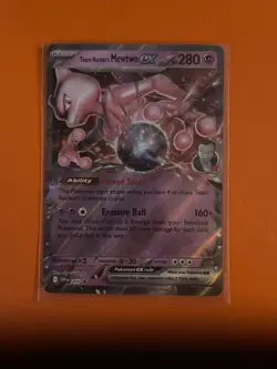 Pokemon TCG Team Rockets Mewtwo EX 205 Black Star Promo Card Near Mint - Image 1