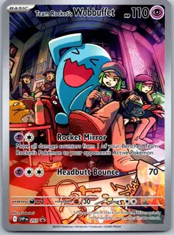 Team Rocket's Wobbuffet Promo SV: Scarlet & Violet promo Cards 203 NM - Image 1