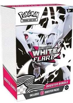 Pokemon TCG White Flare Booster Bundle (6 Card Packs) In Hand, Free Shipping - Image 1