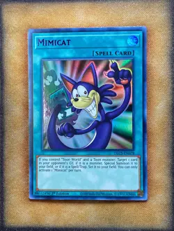 Yugioh Mimicat DLCS-EN078 Ultra Rare 1st Ed PURPLE NM - Image 1