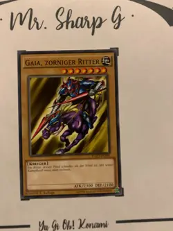 GAIA, ZORNIGER RITTER - 1. AUFLAGE YGLD-DEA05 DEUTSCH Yu-Gi-Oh! CARD COMMON TCG - Image 2