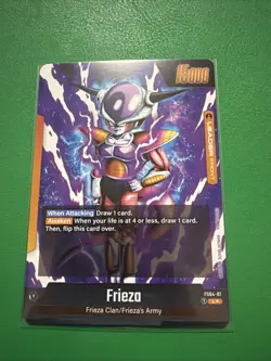 Frieza FS04-01 Gold Rare Promo Leader Dragon Ball Card Fusion World English NM - Image 2