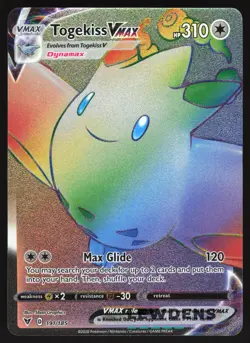 Togekiss VMAX - 191/185 - Rainbow Secret Rare - Vivid Voltage - Pokemon Card - Image 1