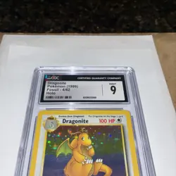 Dragonite 4/62 Fossil Holo Rare CGC 9 Mint Vintage Pokemon Card 1999 - Image 5