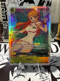 Bandai One Piece Card Game Nami OP08-106 Two Legends Foil - Image 1