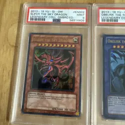 Yu-Gi-Oh! LC01 Complete Egyptian God Card Set Legendary Collection PSA 9 Mint - Image 4