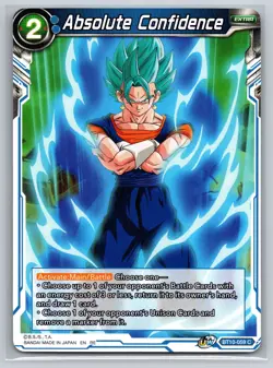 Absolute Confidence BT10-059 C Dragon Ball Super Card Game Extra Card Vegito - Image 1