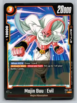 Dragon Ball Super Card Game Fusion World Majin Buu Evil FB04-092 UC Absorption - Image 1