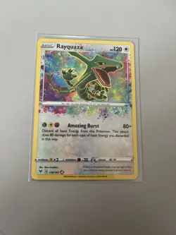 Pokemon Rayquaza 138/185 Swsh04: Vivid Voltage Amazing Rare Holo Card - Image 1