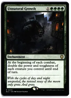 Unnatural Growth NM BLC Commander: Bloomburrow MTG - Image 1